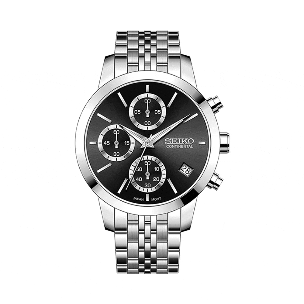 ساعت مچی کرنوگراف سیکو کانتیننتال SK0412LCHQSSBK