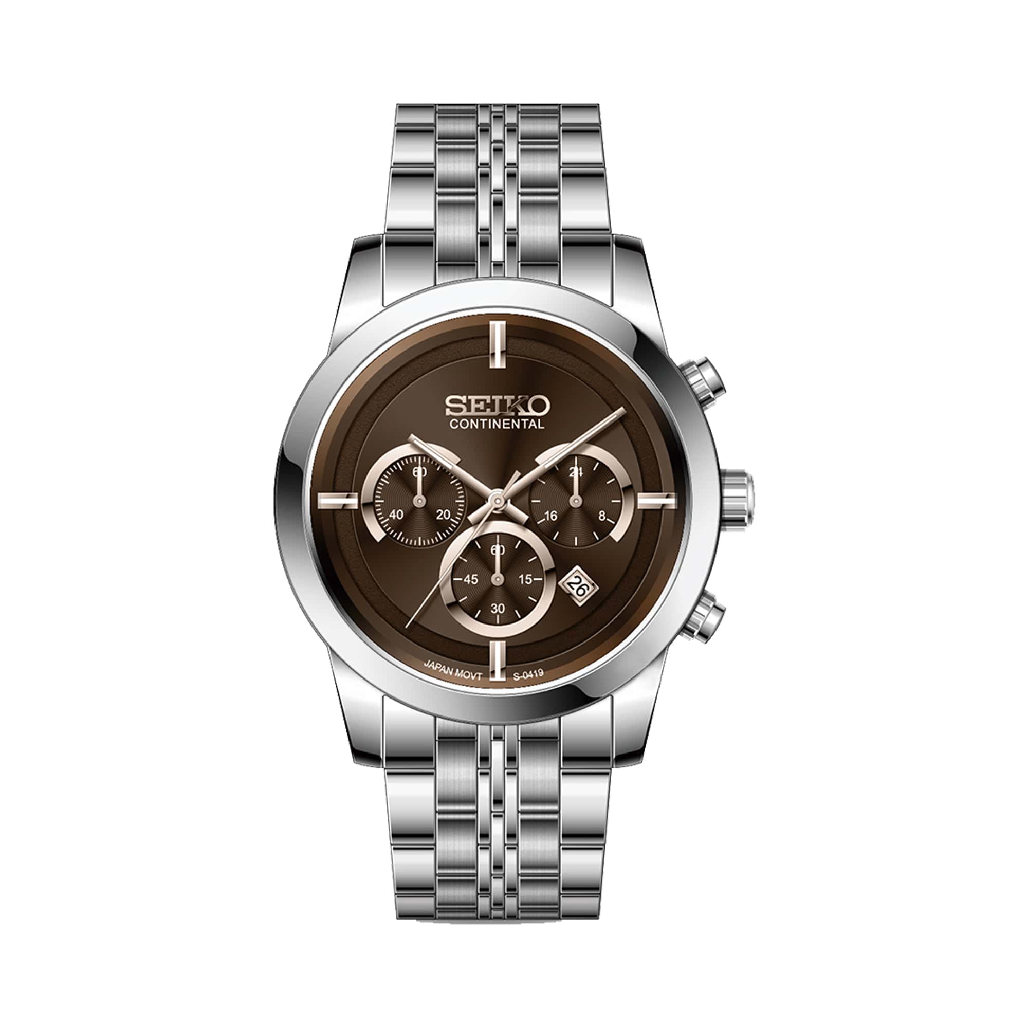 ساعت مچی کرنوگراف سیکو کانتیننتال SK0419GCHQSSBR